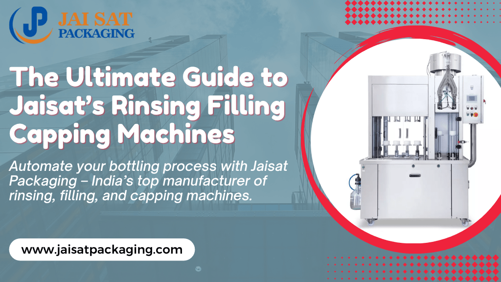 Rinsing Filling Capping Machine Manufacturer in India