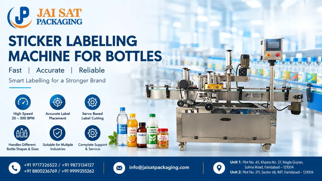 sticker labelling machine for bottles